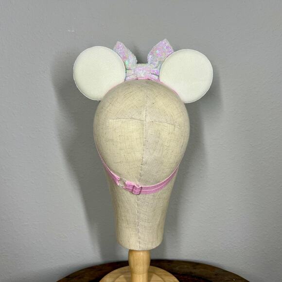 Rainbow Dreams Elastic Minnie Ears | Disney-Inspired Adjustable Mouse Ears - Picture 4 of 5